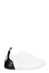 RED VALENTINO SNEAKERS IN WHITE LEATHER,11496825