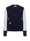 KENZO TIGER-LOGO colour-BLOCK WOOL-BLEND jumper,FA62PU5113AF -63