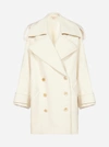 Marni Oversized Wool Double-breasted Coat In Stone White