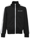 Palm Angels Printed Logo Track Jacket In Black