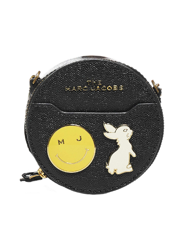 Marc Jacobs Leather Circle Wallet Bag In Black | ModeSens