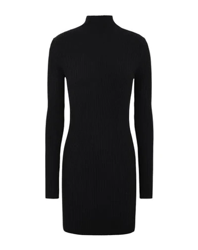 Wolford Viscose Rib Dress Woman Mini Dress Black Size L Viscose, Polyester