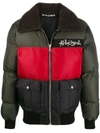 PALM ANGELS PANELLED PUFFER JACKET