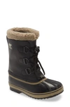 Sorel Kids' Yoot Pac Waterproof Insulated Snow Boot In Black