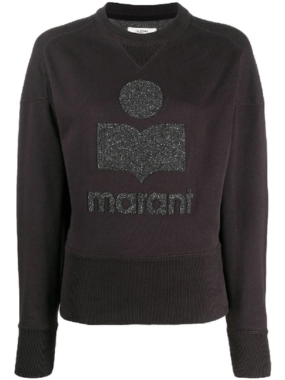 Isabel Marant Étoile Logo Embroidered Sweatshirt In Black