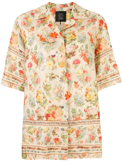 Romance Was Born Foxworth Hall Floral Shirt In Yellow