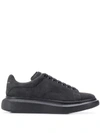 Alexander Mcqueen Black & Grey Oversized Sneakers In Grey