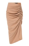 ANNA OCTOBER KARINA RUCHED MIDI SKIRT,812965