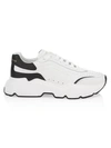 Dolce & Gabbana Men's Daymaster Lace-up Sneakers In White Black