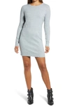 Vero Moda Doffy Long Sleeve Sweater Dress In Light Grey Melange