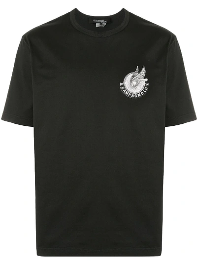 Junya Watanabe Chest Logo T-shirt In Black