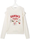 PHILOSOPHY DI LORENZO SERAFINI TEEN SANTA'S HELPER PRINT JUMPER