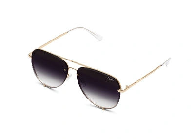 Quay High Key Rimless In Gold,fade