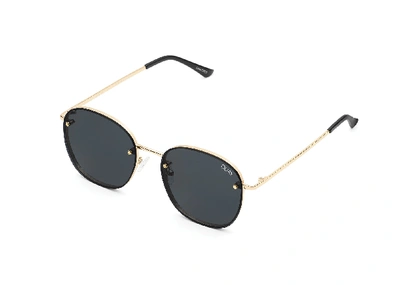 Quay Jezabell Rimless In Gold,smoke