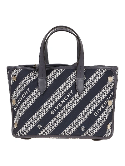 Givenchy Bond Mini Shopping Bag In Blue