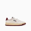 AUTRY 01 LOW SNEAKERS AULMBB37,AULM BB37-LEAT WHT/BRD