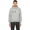 KENZO KENZO GREY LOGO HOODIE