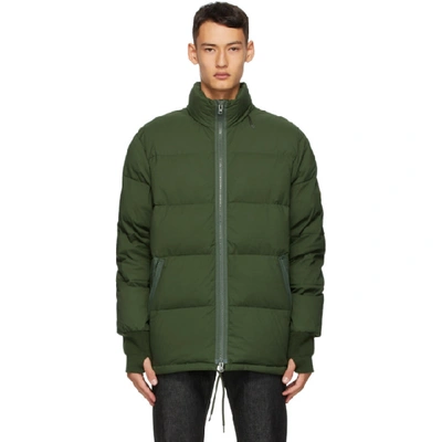 Kenzo Tiger Patch Puffer Jacket In Green