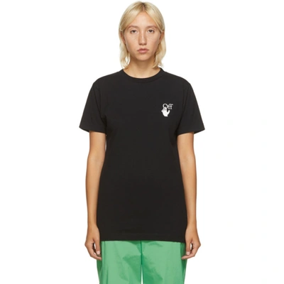 Off-white Marker Arrows Cotton Jersey T-shirt In Black