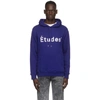 ETUDES STUDIO ETUDES BLUE KLEIN LOGO HOODIE