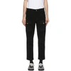 PALM ANGELS PALM ANGELS BLACK CORDUROY CARGO trousers