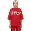 PALM ANGELS PALM ANGELS RED DESERT LOGO OVERSIZED T-SHIRT