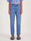 Amendi Rosie Mom Jeans In Mid Blue