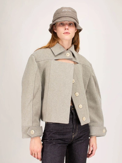 Jacquemus La Veste Albi Light Brown In Grey