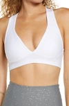 Beyond Yoga Spacedye Lift Your Spirits Active Bra In Cloud Light