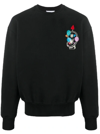 Ami Alexandre Mattiussi 9 Embroidery Sweatshirt In Black