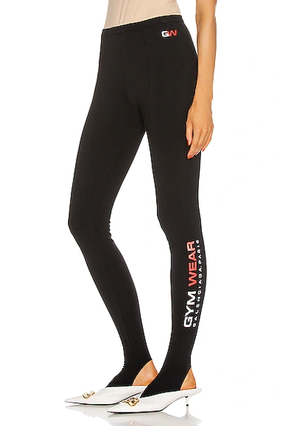 Balenciaga Ladies Cotton-stretch Dynasty Leggings In Black