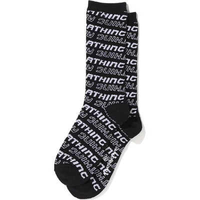 Pre-owned Bape  Motor Sport Socks Black