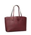 Tory Burch Women's Mcgraw Leather Tote In Claret