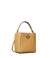 Tory Burch Small Mcgraw Bucket Bag In Tiramisu