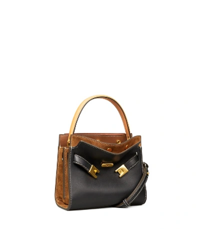 Tory Burch Petite Lee Radziwill Double Bag In Black