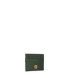 Tory Burch Robinson Card Case In Pine Tree/rolled Brass
