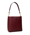 Tory Burch Mcgraw Leather Hobo In Claret