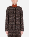 Dolce & Gabbana Tweed Coat With Horn Buttons
