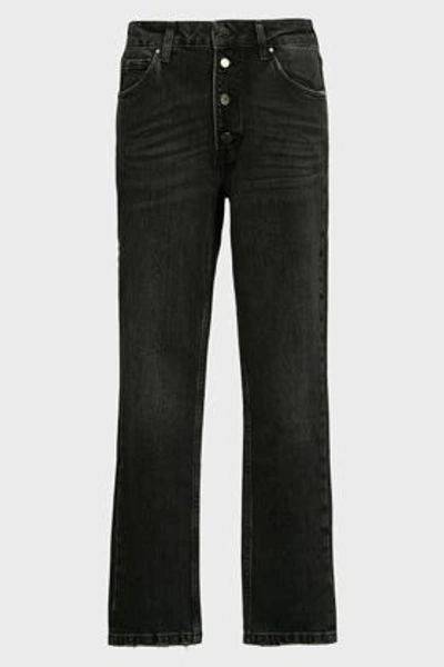 Anine Bing Frida High-waist Jeans In Black