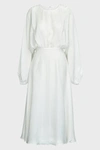ANINE BING Serena Silk-Jacquard Midi Dress