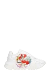 VERSACE trainers IN WHITE LEATHER,11497828