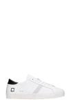 DATE HILL LOW SNEAKERS IN WHITE SUEDE AND LEATHER,11497775