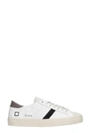DATE HILL LOW SNEAKERS IN WHITE SUEDE AND LEATHER,11497763