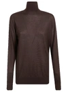 DOLCE & GABBANA ROLL NECK JUMPER,FX832TJAW3F M0682 EBANO