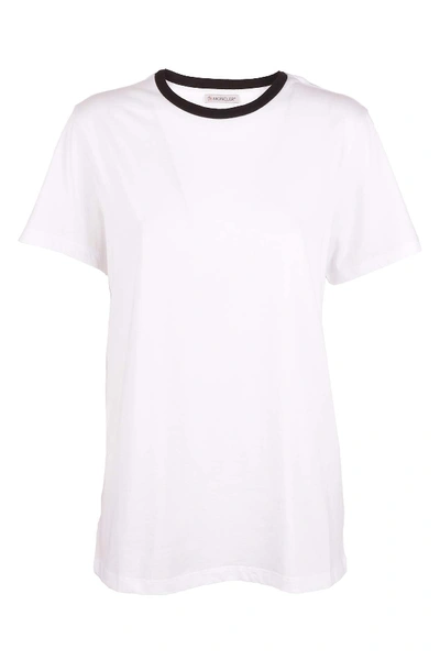 Moncler T-shirt In Bianco