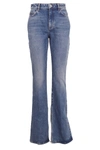 Attico High-waisted Bootcut Jeans In Lavato