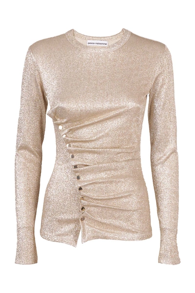 Paco Rabanne Sweater In Gold