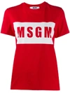 Msgm T-shirt Mit Logo-print In Red