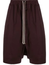 RICK OWENS DROP-CROTCH SHORTS