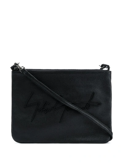 Discord Yohji Yamamoto Signature Satchel Logo Bag In Black